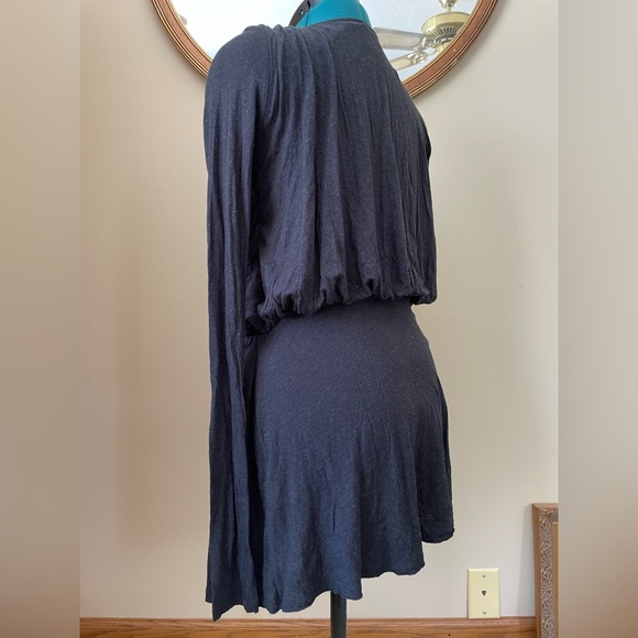 All Saints Spitalfields tunic length soft draped long sleeve shirt size 10 - Picture 3 of 5